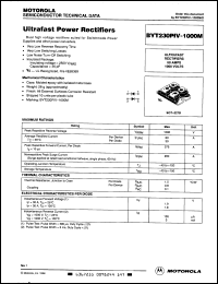 BYT230PIV-1000M datasheet: Ultrafast power rectifiers, 1000V, 30A BYT230PIV-1000M