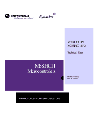 MC68HC11P1CFN3 datasheet: 8-bit microcomputer M68HC11 family of HCMOS microcomputers, no ROM, 1kbyte of RAM, 40 bytes of EEPROM, 3MHz MC68HC11P1CFN3