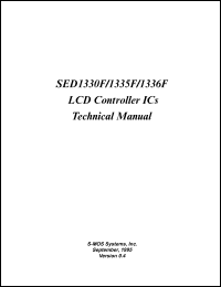 SED1335F0B datasheet: LCD controller IC SED1335F0B