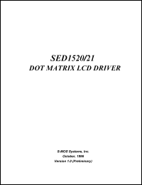 SED1521FAA datasheet: Dot matrix LCD driver SED1521FAA