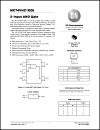 MC74VHC1G08DFT1 datasheet: 2-Input AND Gate MC74VHC1G08DFT1