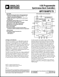 ADP3179JRU datasheet: 0.3-15V; 4-bit programmable synchronous buck controller. For core supple voltage generation for : intel pentium III and intel celeron ADP3179JRU
