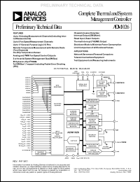 ADM1026JST datasheet: 6.5V; complete thermal and system management controller ADM1026JST