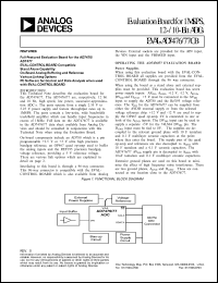 ADP3162JR datasheet: Evaluation board for 1MSPS 12-/10-bit ADC ADP3162JR