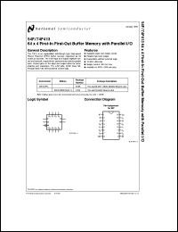 54F413DMQB datasheet: 64 x 4 First-In First-Out Buffer Memory with Parallel I/O 54F413DMQB