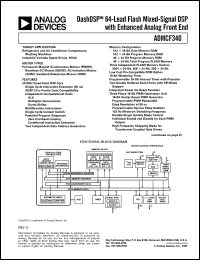 ADMCF340-EVALKIT datasheet: 0.3-7V; dashDSP 64-lead flash mixeed-signal DSP with enchanced analog front end ADMCF340-EVALKIT