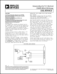 EVAL-AD7898CB datasheet: Evaluation board for 5V, 12-bit, serial 220kSPS ADC EVAL-AD7898CB