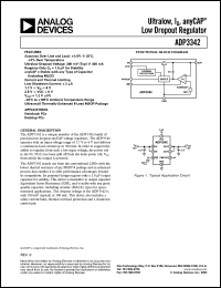 ADP3342JRM-REEL7 datasheet: 0.3-13V; ultralow, Iq, anyCAP low dropout regulator. For notebook PCs, desktop PCs ADP3342JRM-REEL7