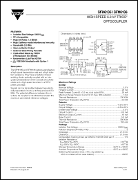 SFH6136 datasheet: High-speed optocoupler, isolation 5.3KV, bandwidth 2.0 MHz SFH6136