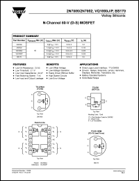 VQ1000P datasheet: 4 N-channel 60-V (D-S) MOSFETs VQ1000P