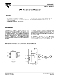 Si9200EY datasheet: CAN bus driver and receiver Si9200EY