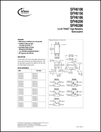 SFH6106-4 datasheet: Optocoupler high reliability, isolation 5300V SFH6106-4