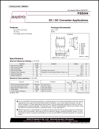 FSS244 datasheet: N-Channel Silicon MOSFET DC / DC Converter Applications FSS244