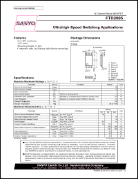 FTD2005 datasheet: N-Channel Silicon MOSFET Ultrahigh-Speed Switching Applications FTD2005