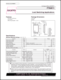 FTS2011 datasheet: N-Channel Silicon MOSFET Load Switching Applications FTS2011
