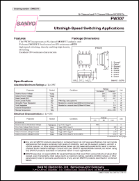 FW307 datasheet: N-Channel and P-Channel Silicon MOSFETs Ultrahigh-Speed Switching Applications FW307