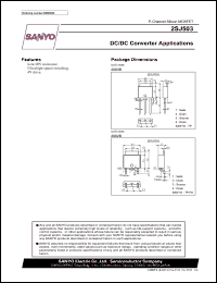 2SJ503 datasheet: P-Channel Silicon MOSFET DC/DC Converter Applications 2SJ503