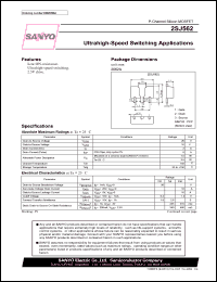 2SJ562 datasheet: P-Channel Silicon MOSFET Ultrahigh-Speed Switching Applications 2SJ562