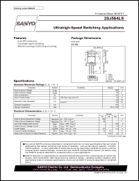 2SJ584LS datasheet: P-Channel Silicon MOSFET Ultrahigh-Speed Switching Applications 2SJ584LS