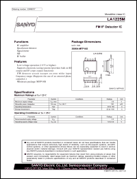 LA1225M datasheet: FM IF Detector IC LA1225M