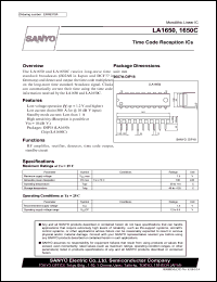 LA1650C datasheet: Time Code Reception ICs LA1650C