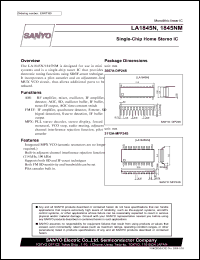 LA1845N datasheet: Single-Chip Home Stereo IC LA1845N