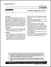 LA1888NM datasheet: Car Stereo Single-Chip Tuner IC LA1888NM