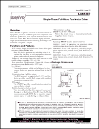 LA6538T datasheet: Single-Phase Full-Wave Fan Motor Driver LA6538T