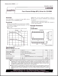 LA6544M datasheet: Four-Channel Bridge (BTL) Driver for CD-ROM LA6544M