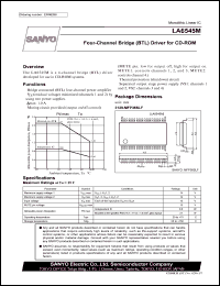 LA6545M datasheet: Four-Channel Bridge (BTL) Driver for CD-ROM LA6545M