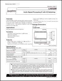 LA8520M datasheet: Audio Signal-Processing IC with I/O Switching LA8520M