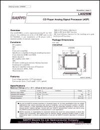 LA9250M datasheet: CD Player Analog Signal Processor (ASP) LA9250M