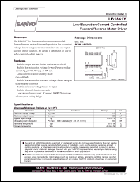 LB1841V datasheet: Low-Saturation Current-Controlled Forward/Reverse Motor Driver LB1841V