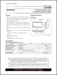 LB1965M datasheet: Two-Phase Unipolar Driver for Variable-Speed Fan Motor LB1965M