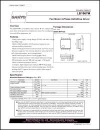 LB1967M datasheet: Fan Motor 2-Phase Half-Wave Driver LB1967M