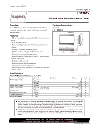 LB1981V datasheet: Three-Phase Brushless Motor Driver LB1981V