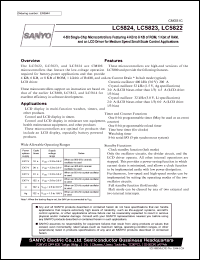 LC5823 datasheet: 4-Bit Single-Chip Microcontrollers Featuring 4 KB to 8 KB of ROM, 1 Kbit of RAM, and an LCD Driver for Medium Speed Small-Scale Control Applications LC5823