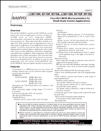 LC651154N datasheet: Four-Bit CMOS Microcontrollers for Small-Scale Control Applications LC651154N