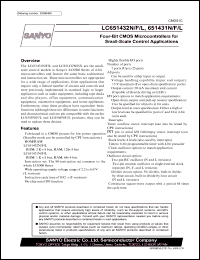 LC651431F datasheet: Four-Bit CMOS Microcontrollers for Small-Scale Control Applications LC651431F