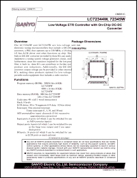 LC72345W datasheet: Low-Voltage ETR Controller with On-Chip DC-DC Converter LC72345W