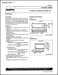 LC74795 datasheet: On-Screen Display Controller LSI LC74795