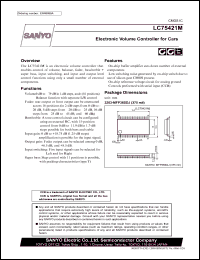 LC75421M datasheet: Electronic Volume Controller for Cars LC75421M