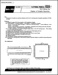 LC7565B datasheet: FLT Driver for Display of Graphic Equalizer LC7565B