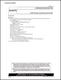 LC863220A datasheet: 8-Bit Single Chip Microcontroller LC863220A