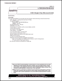 LC863240A datasheet: 8-Bit Single Chip Microcontroller LC863240A