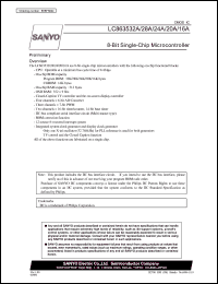 LC863528A datasheet: 8-Bit Single Chip Microcontroller LC863528A