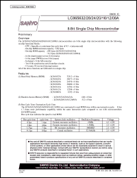 LC865608A datasheet: 8-Bit Single Chip Microcontroller LC865608A