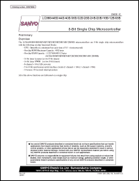 LC866420B datasheet: 8-Bit Single Chip Microcontroller LC866420B