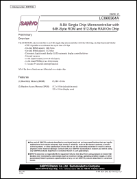 LC868364A datasheet: 8-Bit Single Chip Microcontroller with 64K-Byte ROM and 512-Byte RAM On Chip LC868364A