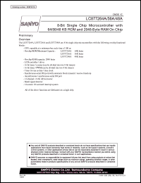 LC877248A datasheet: 8-Bit Single Chip Microcontroller with 64/56/48 KB ROM and 2048-Byte RAM On Chip LC877248A